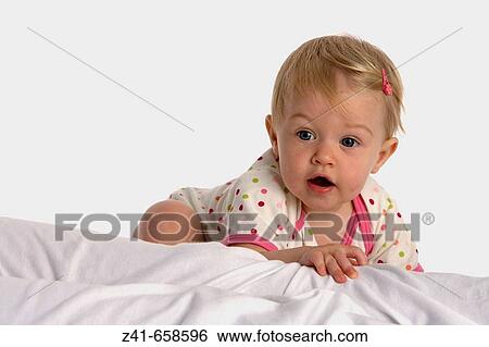 Portrait of blond little girl View Large Photo Image Stock Photograph - Portrait of blond little girl. Fotosearch