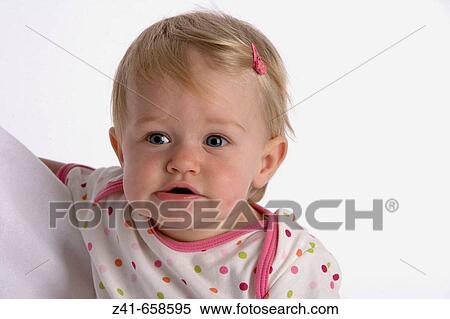 Portrait of blond little girl View Large Photo Image Stock Photography - Portrait of blond little girl. Fotosearch