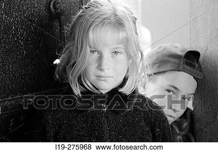 portrait of boy and girl View Large Photo Image Stock Photo - portrait of boy and girl. Fotosearch