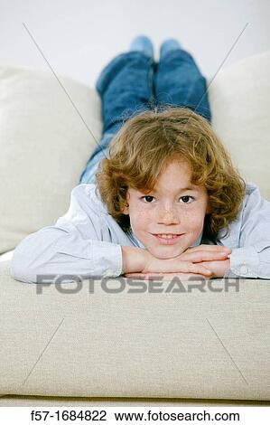 Stock Image - Portrait of boy. Fotosearch