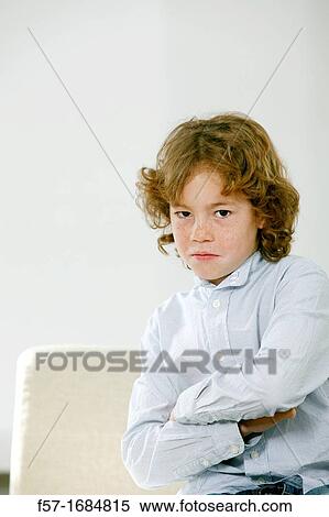 Stock Photography - Portrait of boy. Fotosearch