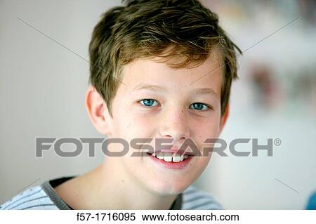 Stock Photography - Portrait of boy. Fotosearch