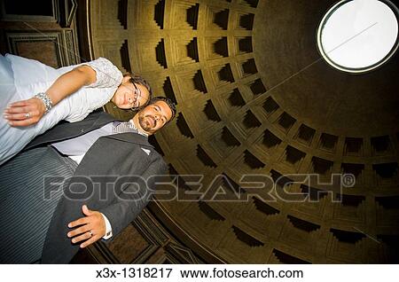 Portrait of bride and groom in Pantheon, Rome, Italy View Large Photo Image Stock Photo - Portrait of bride and groom in Pantheon, Rome, Italy. Fotosearch