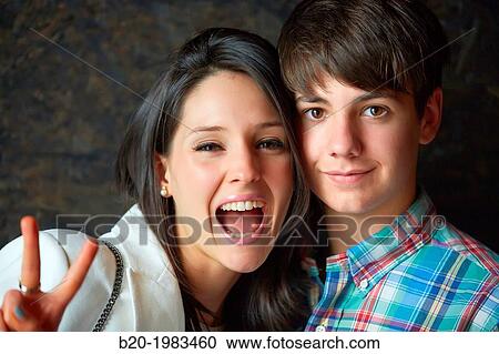 Portrait of brother and sister. View Large Photo Image Stock Image - Portrait of brother and sister.. Fotosearch