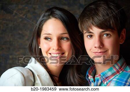 Portrait of brother and sister. View Large Photo Image Stock Photo - Portrait of brother and sister.. Fotosearch