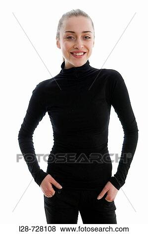 Portrait of business woman smiling View Large Photo Image Stock Photo - Portrait of business woman smiling. Fotosearch