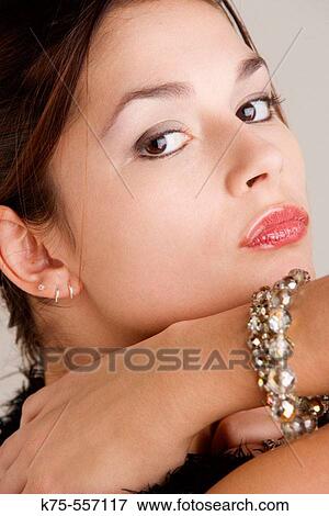 Portrait of caucasian-hispanic woman in her twenties. View Large Photo Image Stock Photo - Portrait of caucasian-hispanic woman in her twenties.. Fotosearch