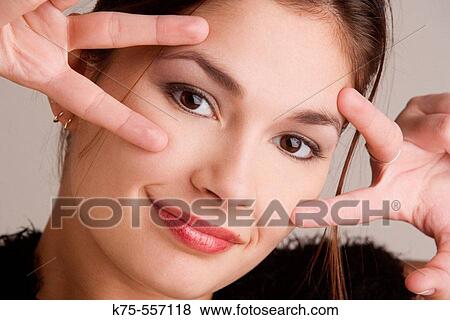 Portrait of caucasian-hispanic woman in her twenties. View Large Photo Image Stock Photo - Portrait of caucasian-hispanic woman in her twenties.. Fotosearch