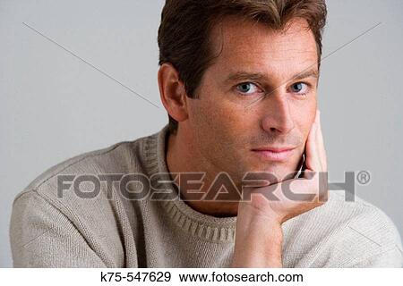 Portrait of Caucasian man View Large Photo Image Stock Photo - Portrait of Caucasian man. Fotosearch