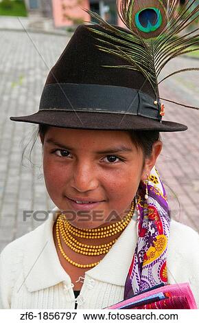 Portrait of child aged 11 in hat in city of Quito Ecuador View Large Photo Image Stock Photo - Portrait of child aged 11 in hat in city of Quito Ecuador. Fotosearch