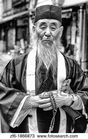 Portrait of Elderly Priest in Kyoto Japan View Large Photo Image Stock Image - Portrait of Elderly Priest in Kyoto Japan. Fotosearch