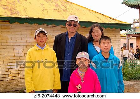 Portrait of Family in Ulaan Baatar Mongolia. View Large Photo Image Stock Photo - Portrait of Family in Ulaan Baatar Mongolia.. Fotosearch