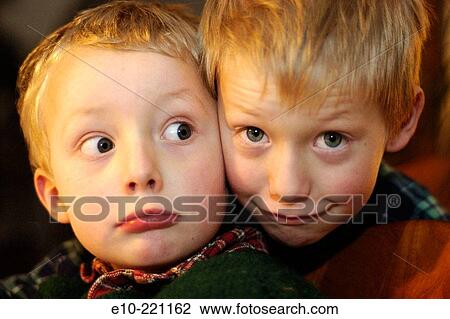 Portrait of five year and seven year old boys View Large Photo Image Stock Image - Portrait of five year and seven year old boys. Fotosearch