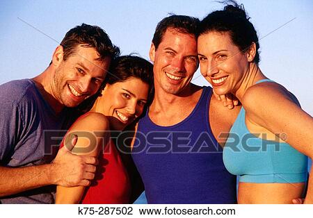 Portrait of four friends View Large Photo Image Stock Image - Portrait of four friends. Fotosearch