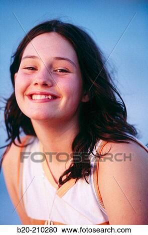 Portrait of girl (13 yrs) View Large Photo Image Stock Image - Portrait of girl (13 yrs). Fotosearch