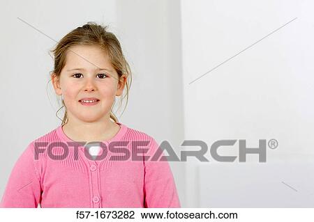 Stock Image - Portrait of girl. Fotosearch
