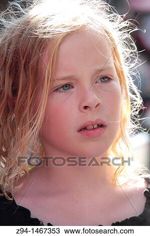 Stock Image - Portrait of girl. Fotosearch
