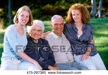 Portrait of grandparents and granddaughters View Large Photo Image Stock Photography - Portrait of grandparents and granddaughters. Fotosearch