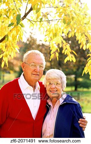 Portrait of Healthy Retired Couple Vibrant Fall Colors. View Large Photo Image Stock Image - Portrait of Healthy Retired Couple Vibrant Fall Colors.. Fotosearch