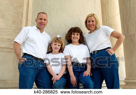 Portrait of husband, wife, and daughters View Large Photo Image Stock Photography - Portrait of husband, wife, and daughters. Fotosearch