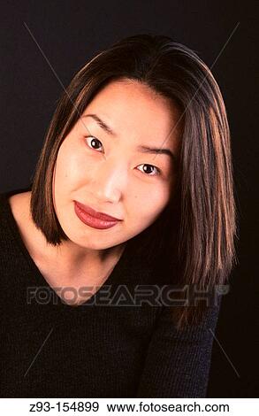 Stock Photo - Portrait of Korean woman. Fotosearch