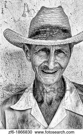 Portrait of local man against green wall in Cienfurgos Cuba View Large Photo Image Stock Image - Portrait of local man against green wall in Cienfurgos Cuba. Fotosearch