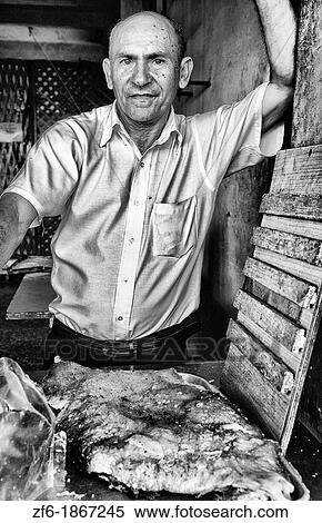 Portrait of local man with food for sale in Havana Cuba View Large Photo Image Stock Photography - Portrait of local man with food for sale in Havana Cuba. Fotosearch