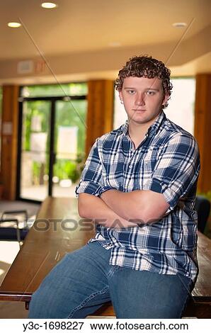 Portrait of male american teenage student View Large Photo Image Stock Photo - Portrait of male american teenage student. Fotosearch