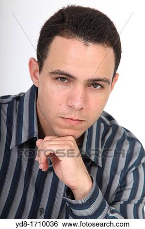 Stock Photograph - Portrait of man. Fotosearch