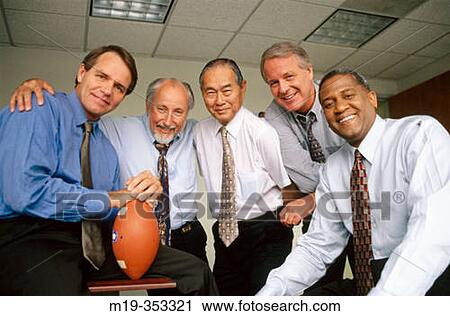 Stock Image - portrait of office team. Fotosearch