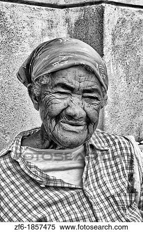 Portrait of older local woman in Santa Clara Cuba View Large Photo Image Stock Photography - Portrait of older local woman in Santa Clara Cuba. Fotosearch