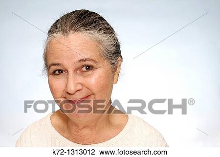 Portrait of older woman grinning View Large Photo Image Stock Image - Portrait of older woman grinning. Fotosearch