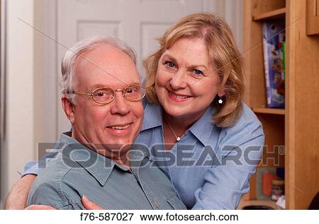 Portrait of senior couple embracing. View Large Photo Image Stock Photo - Portrait of senior couple embracing.. Fotosearch