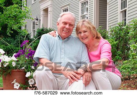 Portrait of senior couple embracing. View Large Photo Image Stock Photo - Portrait of senior couple embracing.. Fotosearch