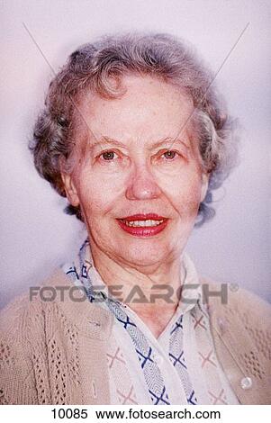 Portrait of smiling senior woman View Large Photo Image Stock Photography - Portrait of smiling senior woman. Fotosearch