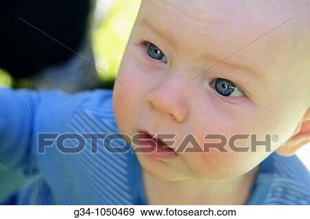 Stock Photo - Portrait of toddler. Fotosearch