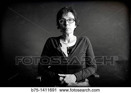 Stock Image - Portrait of woman. Fotosearch