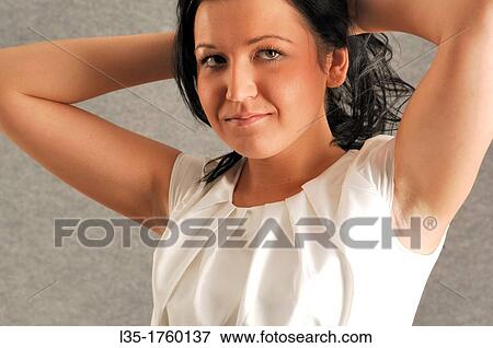 Portrait of woman View Large Photo Image Stock Photo - Portrait of woman. Fotosearch
