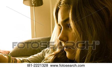 portrait of young girl reading, Valencia Spain. View Large Photo Image Stock Photo - portrait of young girl reading, Valencia Spain.. Fotosearch