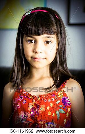 Portrait of young girl View Large Photo Image Stock Image - Portrait of young girl. Fotosearch