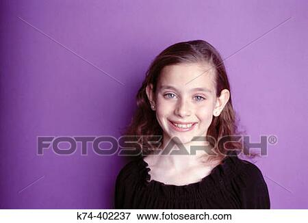 Stock Photo - portrait of young girl. Fotosearch
