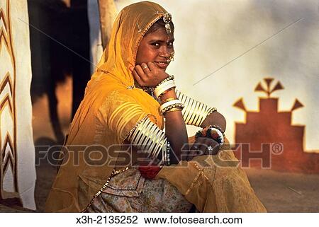 portrait of young woman at Shilpgram Village around Udaipur, State of Rajasthan, India, South Asia. View Large Photo Image Stock Image - portrait of young woman at Shilpgram Village around Udaipur, State of Rajasthan, India, South Asia.. Fotosearch