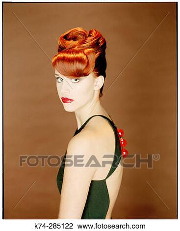 Portrait of Young Woman In Evening Gown View Large Photo Image Stock Image - Portrait of Young Woman In Evening Gown. Fotosearch