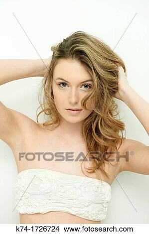 Picture - portrait of young woman. Fotosearch