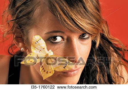 Portrait of young woman View Large Photo Image Stock Image - Portrait of young woman. Fotosearch