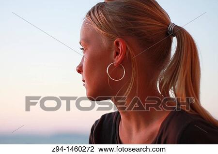 Portrait of young woman View Large Photo Image Stock Image - Portrait of young woman. Fotosearch