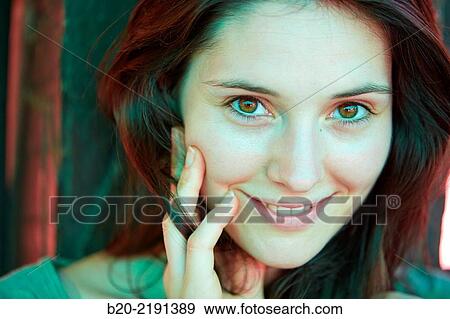 Portrait of young woman View Large Photo Image Stock Photo - Portrait of young woman. Fotosearch