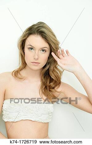 portrait of young woman View Large Photo Image Stock Photo - portrait of young woman. Fotosearch
