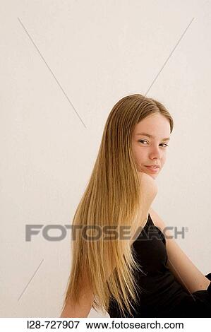 Stock Photo - portrait of young woman. Fotosearch