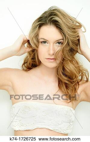 Stock Photography - portrait of young woman. Fotosearch